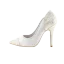 Schöne Weiß Brautschuhe 2019 Leder Spitze Pailletten 8 cm Stilettos Spitzschuh Hochzeit Pumps