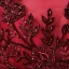 Chic / Beautiful Burgundy Evening Dresses  2018 A-Line / Princess Lace Flower Beading Crystal Scoop Neck Backless Sleeveless Floor-Length / Long Formal Dresses