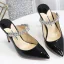 Modest / Simple Ivory Casual Womens Sandals 2020 Leather Rhinestone Buckle 10 cm Stiletto Heels Pointed Toe Sandals