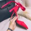 Chic / Beautiful Blushing Pink Evening Party Womens Shoes 2020 Bow Suede 10 cm Stiletto Heels Pointed Toe High Heels