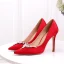 Chic / Beautiful Ivory Wedding Shoes 2020 Satin Rhinestone 10 cm Stiletto Heels Pointed Toe Wedding Pumps