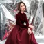 Eleganta Burgundy Mocka Balklänningar 2020 Prinsessa Hög Hals Långärmad Långa Formella Klänningar