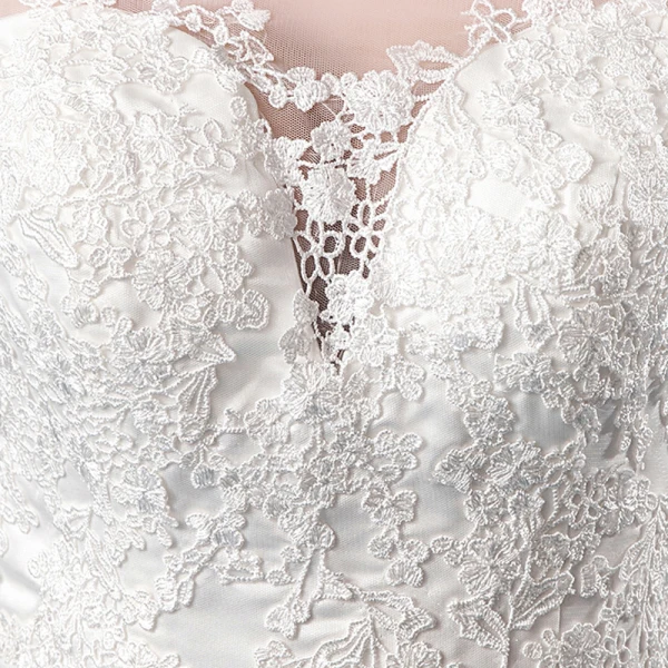 Elegante Ivory / Creme Brautkleider / Hochzeitskleider 2020 A Linie Eckiger Ausschnitt Strass Spitze Blumen Kurze Ärmel Rückenfreies