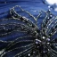 Vintage / Retro Navy Blue Prom Dresses 2020 A-Line / Princess Ruffle Off-The-Shoulder Crystal Glitter Tulle Short Sleeve Backless Floor-Length / Long Formal Dresses