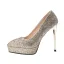 Affordable Silver Evening Party Pumps 2020 Sequins 12 cm Stiletto Heels Pointed Toe Pumps