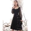 Fashion Black Homecoming Graduation Dresses 2020 A-Line / Princess Star Sequins Square Neckline Long Sleeve Tea-length Formal Dresses