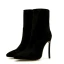 Affordable Black Casual Winter Womens Boots 2020 Suede 11 cm Stiletto Heels Pointed Toe Boots