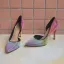 Charmant Multi-Couleurs Soirée Arc en ciel Escarpins 2020 Cuir Faux Diamant 9 cm Talons Aiguilles À Bout Pointu Escarpins