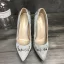 Schöne Champagner Freizeit Pumps 2020 Leder Satin 9 cm Stilettos Spitzschuh Pumps