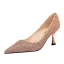 Charming Black Sequins Wedding Shoes 2020 7 cm Stiletto Heels Pointed Toe Wedding Pumps