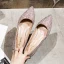 Charmant Argenté Chaussure De Mariée 2020 Paillettes À Bout Pointu Plate Mariage Escarpins