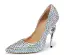 Charming Multi-Colors Rhinestone Wedding Shoes 2020 Leather 11 cm Stiletto Heels Pointed Toe Wedding Pumps