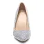 Piękne Multi-Kolory Rhinestone Buty Ślubne 2020 Skórzany 10 cm Szpilki Szpiczaste Ślub Czółenka