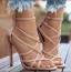 Sexy Black Rave Club Womens Sandals 2020 11 cm Stiletto Heels Open / Peep Toe Sandals