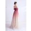 Charmant Rouge Dégradé De Couleur Robe De Soirée 2020 Princesse Bretelles Spaghetti Glitter Étoile Manches Courtes Dos Nu Longue Robe De Ceremonie