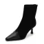Affordable Black Casual Womens Boots 2020 7 cm Stiletto Heels Pointed Toe Boots
