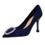 Chic / Belle Noire Promo Daim Escarpins 2020 Faux Diamant 9 cm Talons Aiguilles À Bout Pointu Escarpins
