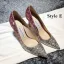 Scintillantes Doré Cuir Chaussure De Mariée 2020 Paillettes 9 cm Talons Aiguilles À Bout Pointu Escarpins