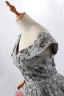 Luxury / Gorgeous Charming Grey Evening Dresses  2020 A-Line / Princess V-Neck Handmade  Beading Crystal Rhinestone Lace Flower Sleeveless Backless Floor-Length / Long Formal Dresses