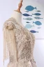Luxe Élégant Beige Fait main Robe De Soirée 2020 Princesse U-Cou Perlage Gland Cristal Faux Diamant En Dentelle Fleur Sans Manches Dos Nu Train De Balayage Robe De Ceremonie