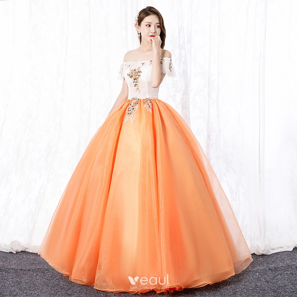 Rust Orange Formal Dress | Orange formal dresses, Gown dress design, Gowns