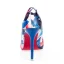 Chic / Beautiful Ocean Blue Street Wear Printing Pumps 2020 9 cm Stiletto Heels Pointed Toe Pumps