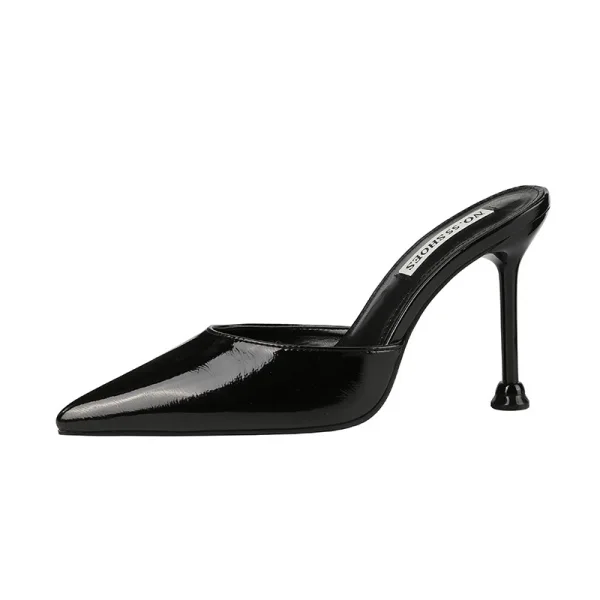 Affordable Beige Casual Womens Sandals 2020 9 cm Stiletto Heels Pointed Toe Sandals