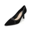 Modest / Simple Green Casual Pumps 2020 Suede 7 cm Stiletto Heels Pointed Toe Pumps