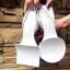 Ovanlig Mode Elfenben Casual Gatukläder Sandaler Dam 2020 8 cm Tjocka Klackar Peep Toe Sandaler