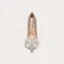 Charmig Silver Rhinestone Rosett Paljetter Brudskor 2021 Läder 10 cm Stilettklackar Spetsiga Bröllop Pumps Högklackade