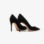 Modest / Simple Black Office OL Suede Pumps 2021 Leather 10 cm Stiletto Heels High Heels Pointed Toe Pumps