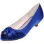 Elegancka Szampan Satyna Na Wesele Buty Ślubne 2020 3 cm Niski Obcas Peep Toe Ślub Czółenka