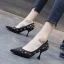 Mode Noire Soirée Escarpins 2020 Étoile Faux Diamant 5 cm Talons Aiguilles À Bout Pointu Escarpins