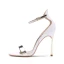 Sexy Beige Evening Party Leather Womens Sandals 2020 Ankle Strap 10 cm Stiletto Heels Open / Peep Toe Sandals