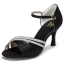 Modern / Fashion Bronze Prom Rhinestone Latin Dance Shoes 2021 7 cm Stiletto Heels Open / Peep Toe Womens Sandals High Heels