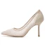 Charmig Silver Paljetter Brudskor 2020 Spets 9 cm Stilettklackar Spetsiga Bröllop Pumps