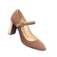 Vintage / Retro Nude Casual Pumps 2020 Suede 8 cm Thick Heels Round Toe Pumps