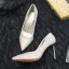 Scintillantes Doré Cristal Chaussure De Mariée 2020 Cuir Faux Diamant 8 cm Talons Aiguilles À Bout Pointu Mariage Escarpins