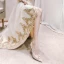Charming Champagne Wedding Shoes 2020 Pearl Rhinestone Lace Flower 8 cm Stiletto Heels Pointed Toe Wedding Pumps