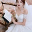 Sexy Ivoire Robe De Mariée 2020 Robe Boule De l'épaule Perlage Paillettes Manches Courtes Dos Nu Cathedral Train