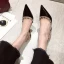 Fashion White Casual Rivet Womens Sandals 2021 Ankle Strap 5 cm Stiletto Heels Pointed Toe Sandals High Heels