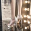 Sexy Noire Soirée Faux Diamant Sandales Femme 2021 Bride Cheville 12 cm Talons Aiguilles Peep Toes / Bout Ouvert Sandales Talons Hauts