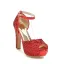 Sexy Silber Abend Pailletten Sandalen Damen 2021 Knöchelriemen 12 cm Thick Heels Peeptoes Sandaletten Hochhackige