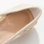 Charming Beige Lace Flower Wedding Shoes 2021 3 cm Stiletto Heels Low Heel Pointed Toe Wedding Pumps High Heels