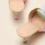 Chic / Beautiful Multi-Colors Street Wear Rainbow Womens Sandals 2021 7 cm Stiletto Heels Open / Peep Toe Sandals High Heels