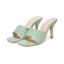Enkla Casual Sage Grön Sandaler Dam 2021 10 cm Stilettklackar Peep Toe Sandaler Högklackade