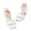 Enkla Casual Grön Sandaler Dam 2021 Ankelband 10 cm Stilettklackar Peep Toe Sandaler Högklackade