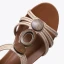 Roman Brown Street Wear Womens Sandals 2021 T-Strap 5 cm Wedges Open / Peep Toe Sandals High Heels
