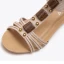Roman Brown Street Wear Rivet Womens Sandals High Heels 2021 T-Strap 5 cm Wedges Open / Peep Toe Sandals