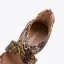Bohême Marron Désinvolte Plage Plate Sandales 2021 X-Strap Peep Toes / Bout Ouvert Sandales Femme